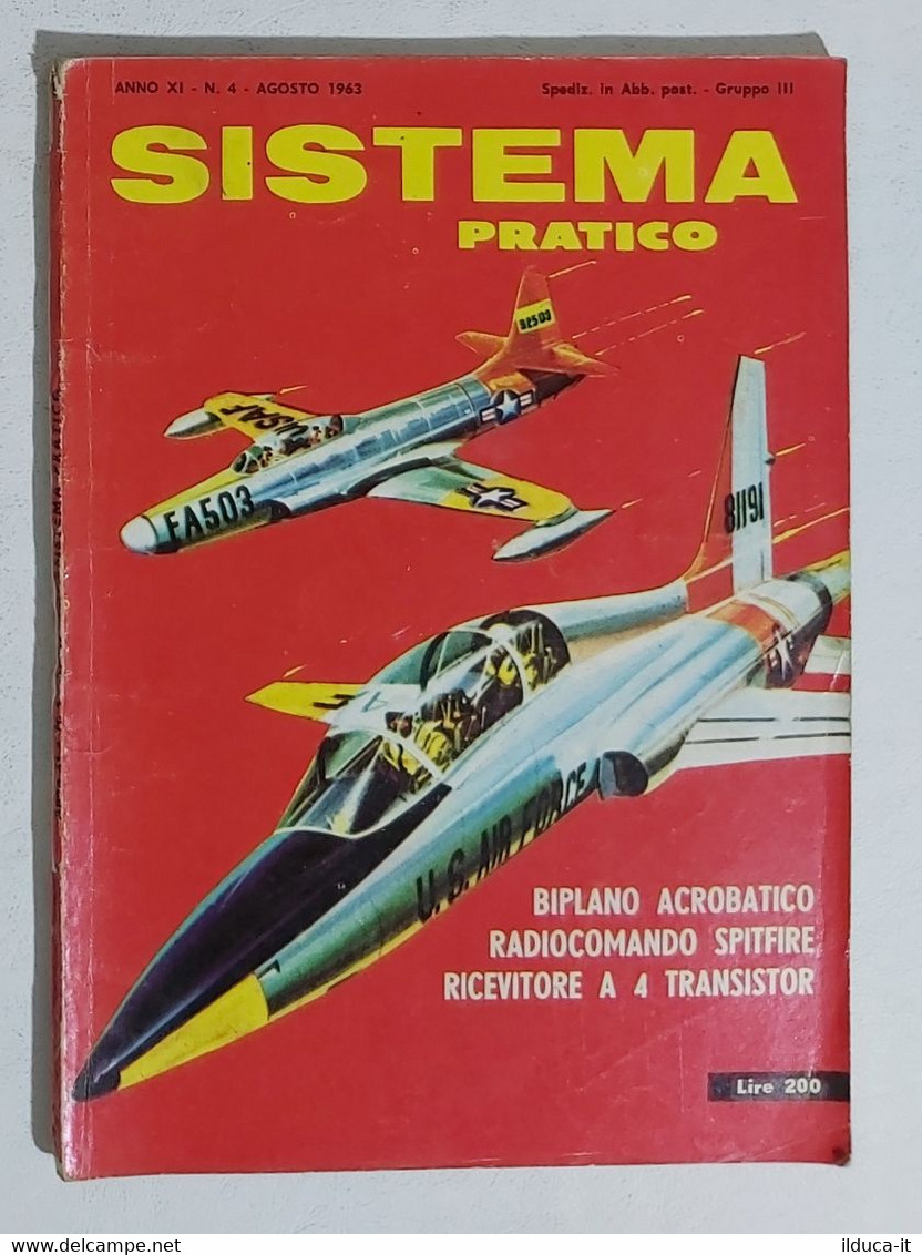 12521 SISTEMA PRATICO - Anno XI Nr 4 1963 - SOMMARIO - Scientific Texts
