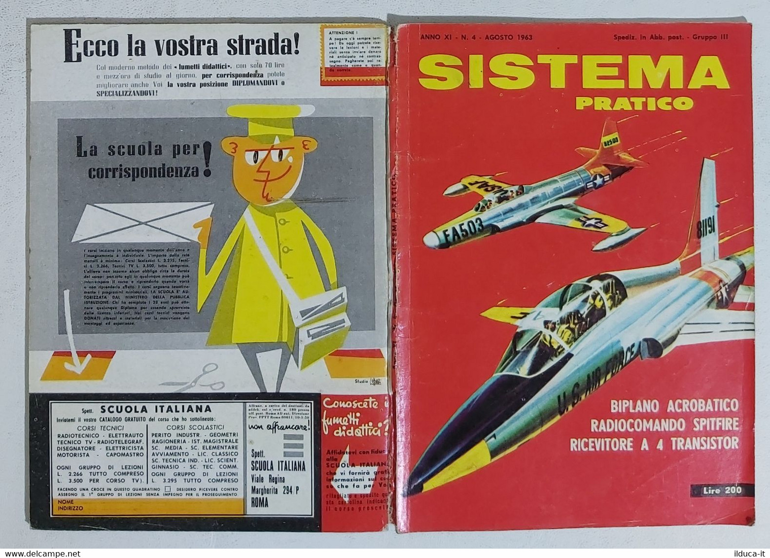 12521 SISTEMA PRATICO - Anno XI Nr 4 1963 - SOMMARIO - Textos Científicos