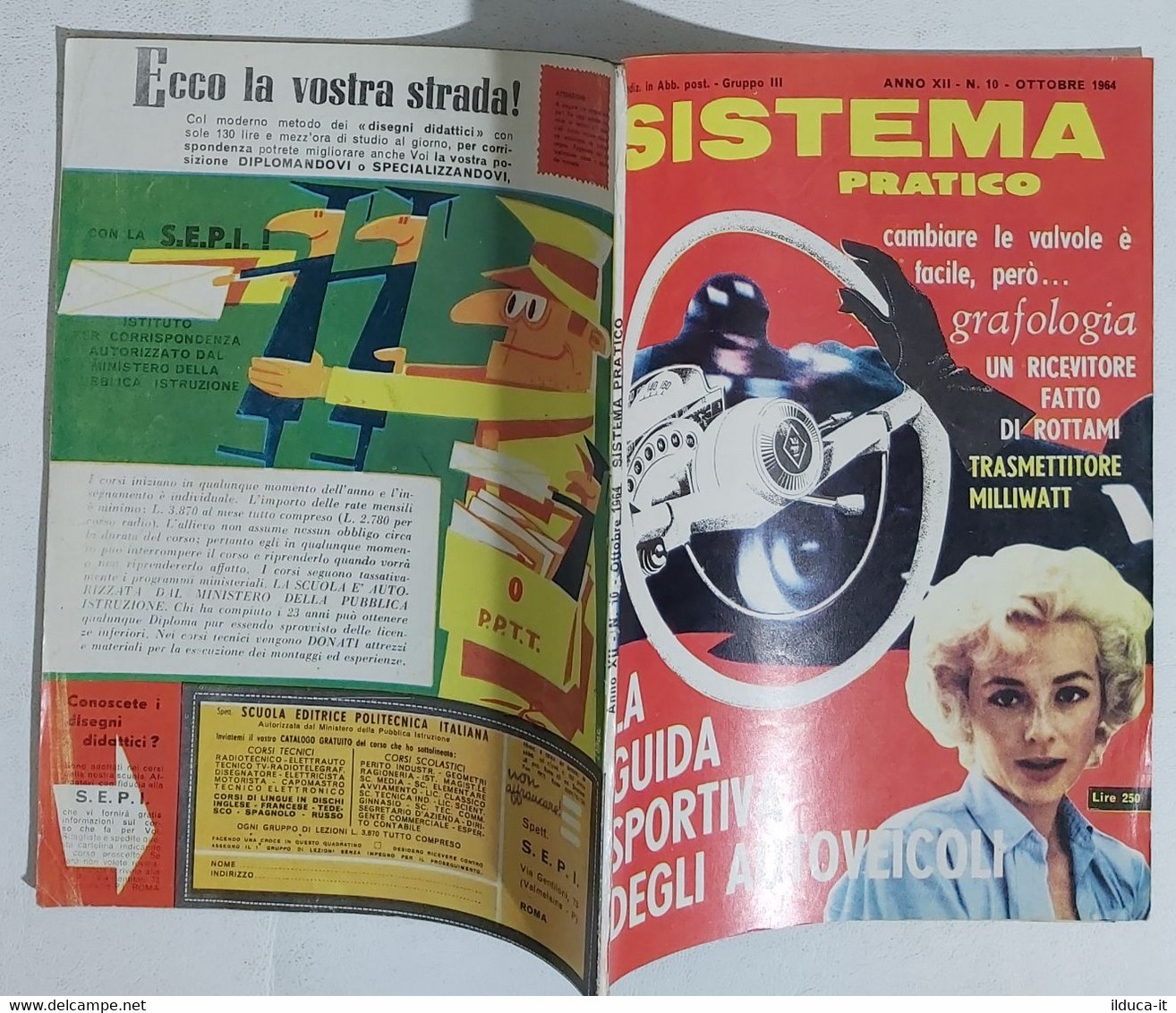 12524 SISTEMA PRATICO - Anno XII Nr 10 1964 - SOMMARIO - Textes Scientifiques