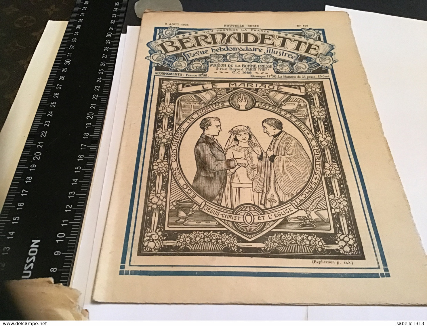 Bernadette Revue Hebdomadaire Illustrée Rare 1925 Numéro 127bLe Mariage La Soupe Aux Pois - Bernadette