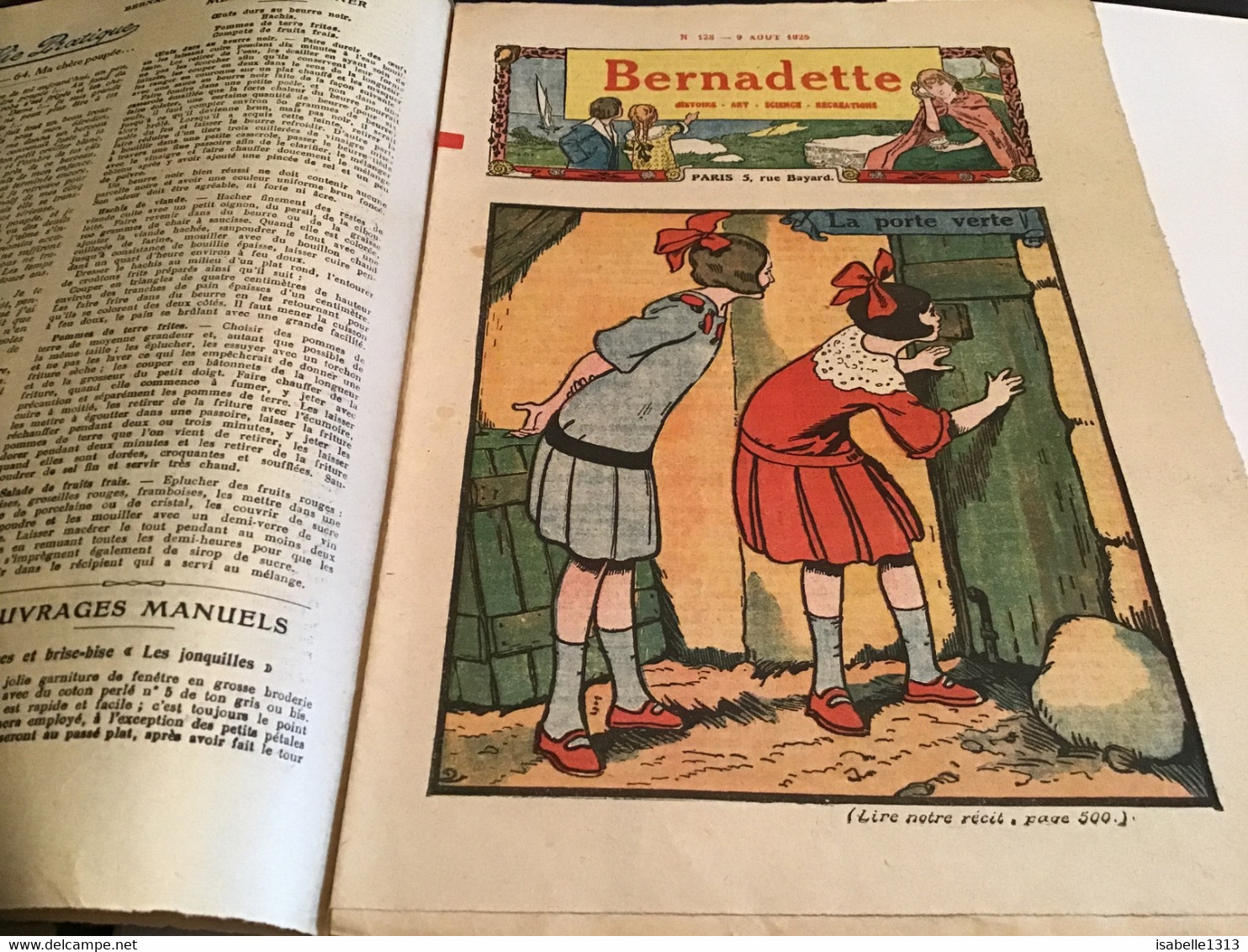 Bernadette Revue Hebdomadaire Illustrée Rare 1925 Numéro 128 Sainte Radegonde  La Porte Verte - Bernadette