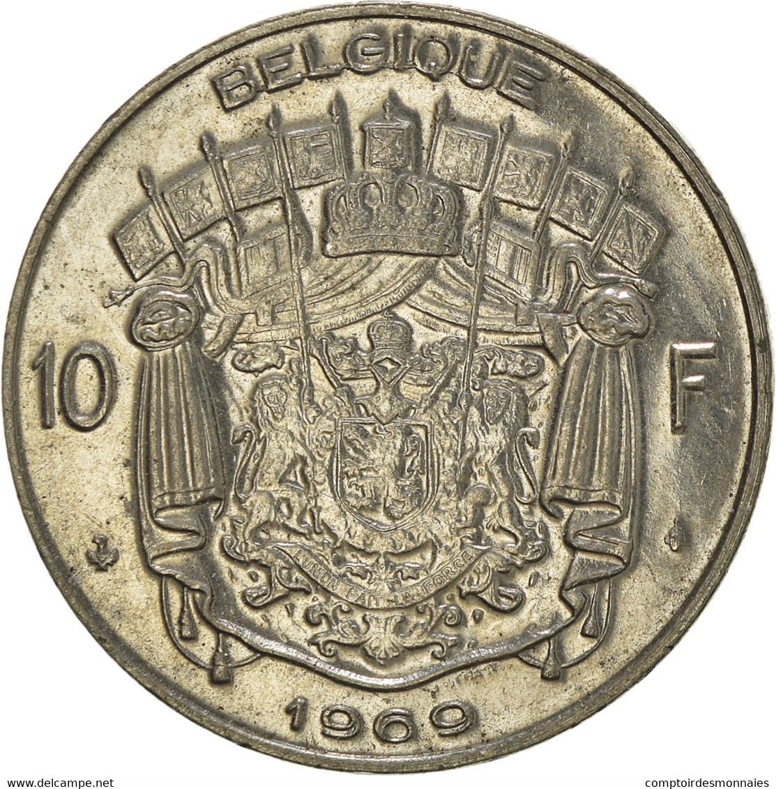 Monnaie, Belgique, 10 Francs, 10 Frank, 1969 - 10 Francs
