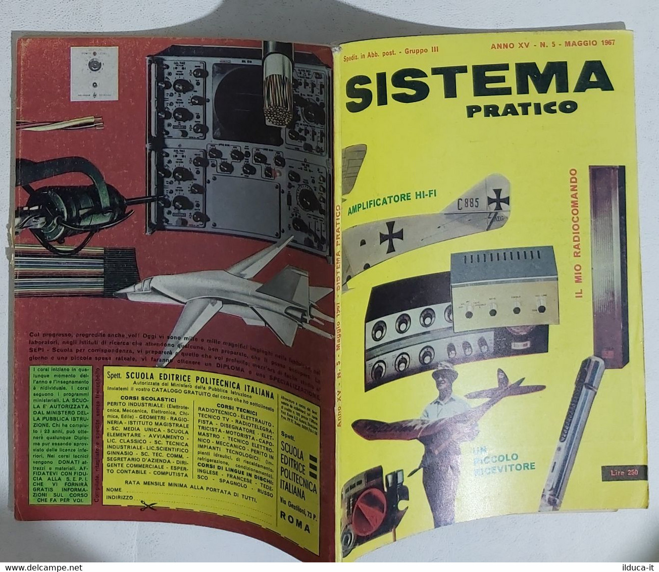 12537 SISTEMA PRATICO - Anno XV Nr 5 1967 - SOMMARIO - Textos Científicos