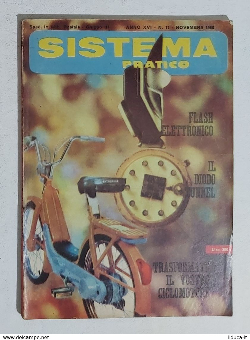 12542 SISTEMA PRATICO - Anno XVI Nr 11 1968 - SOMMARIO - Textos Científicos