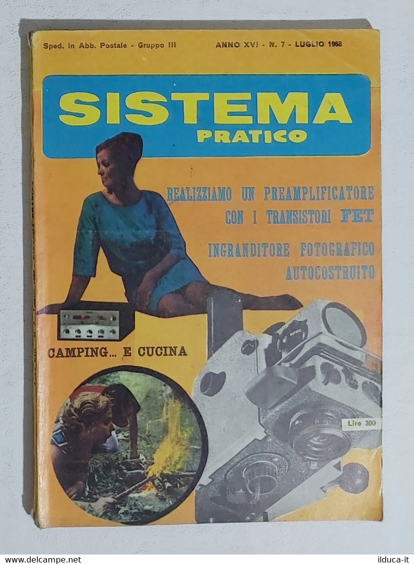 12547 SISTEMA PRATICO - Anno XVI Nr 7 1968 - SOMMARIO - Textos Científicos