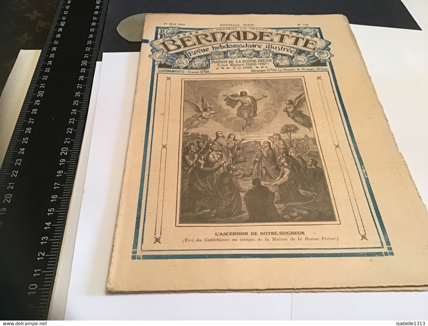 Bernadette Revue Hebdomadaire Illustrée Rare 1925 Numéro 116 Alfred Et Boumaza Bou Maza - Bernadette