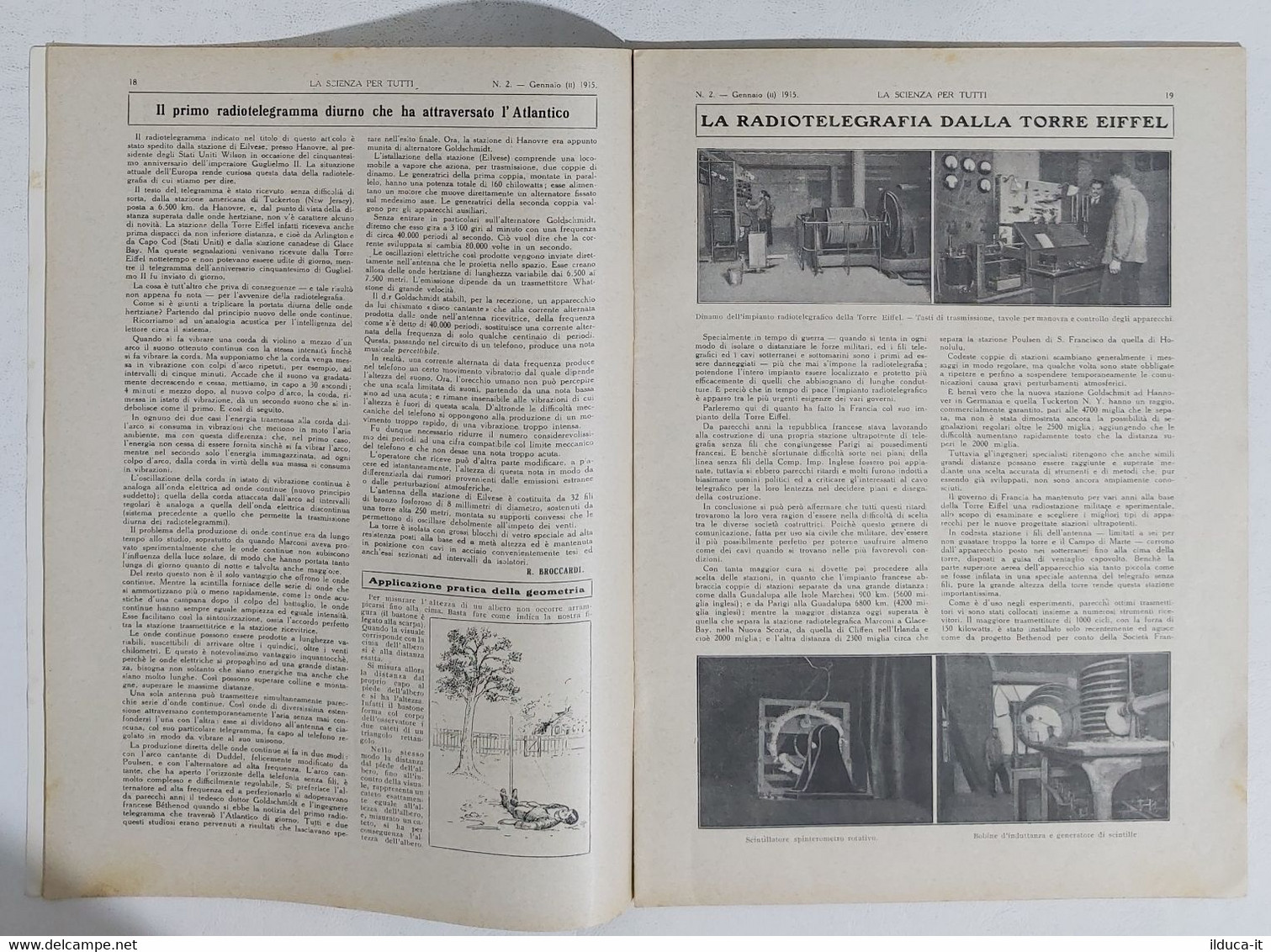 15783 La Scienza Per Tutti - A. XXII N. 02 Sonzogno 1915 - Cantieri Birkenhead - Textos Científicos