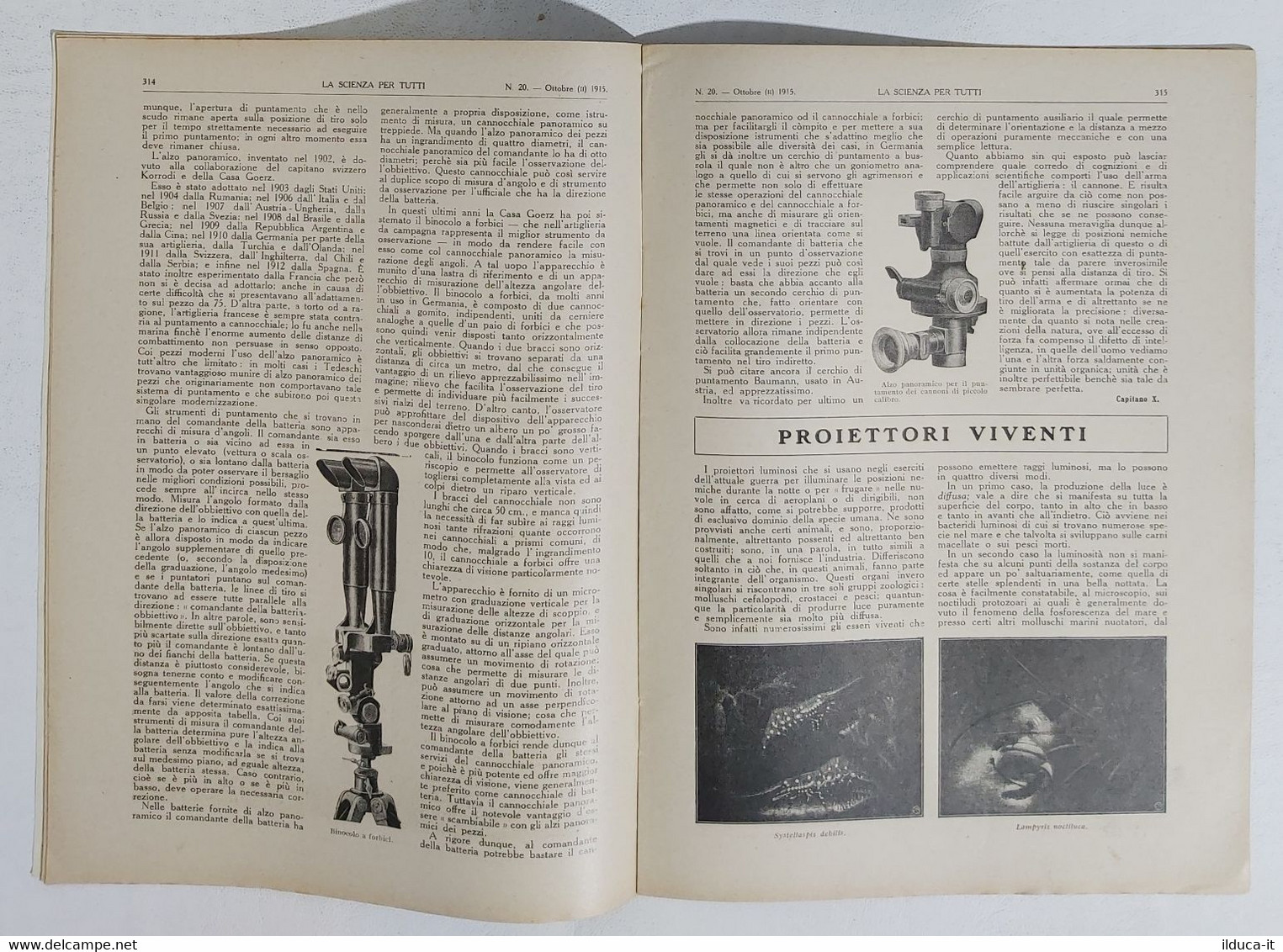 15789 La Scienza Per Tutti - A. XXII N. 20 Sonzogno 1915 - Scientific Texts