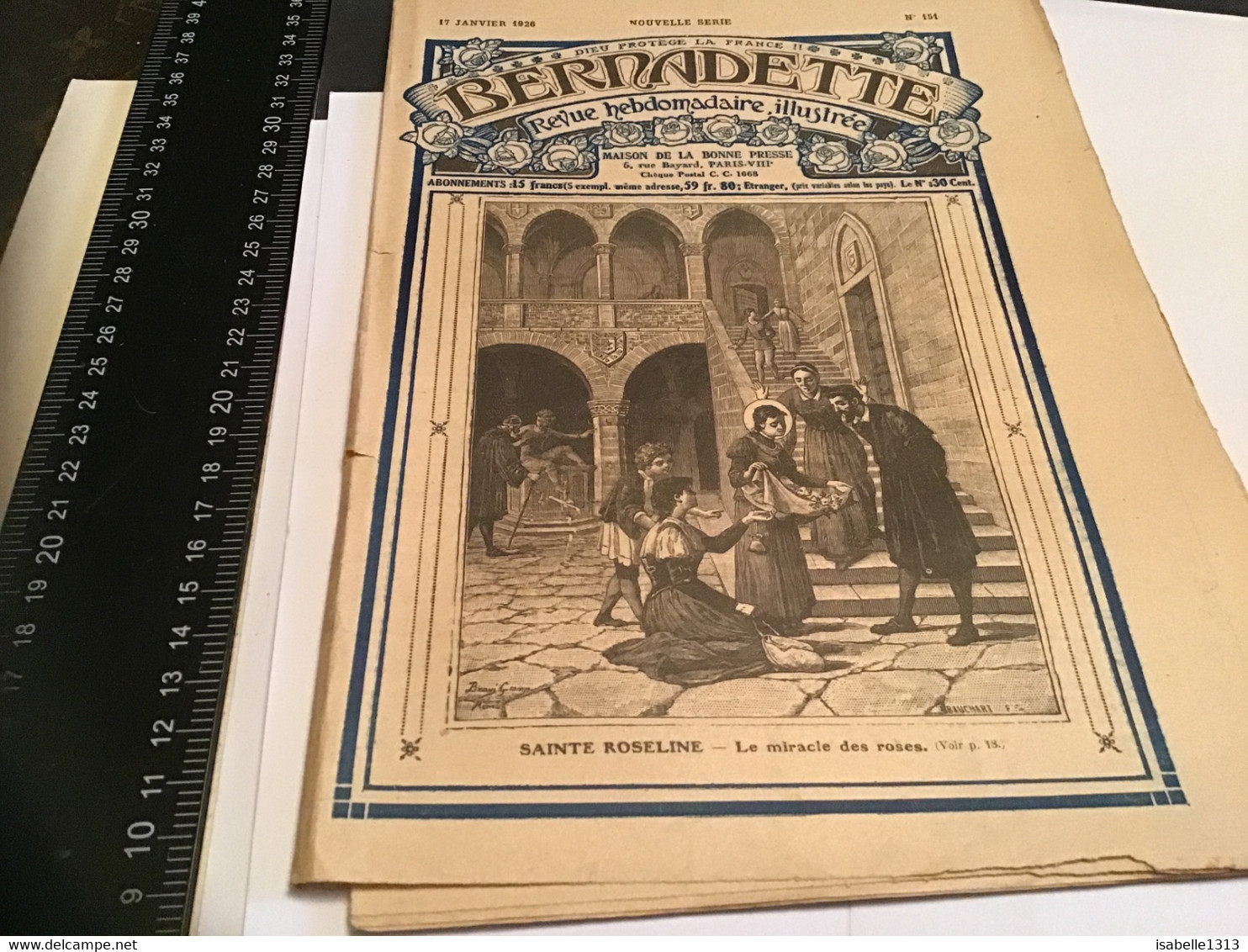 Bernadette Revue Hebdomadaire Illustrée Rare 1926 Numéro 151 Sainte Roselyne Le Trésor Des Mac Allam - Bernadette