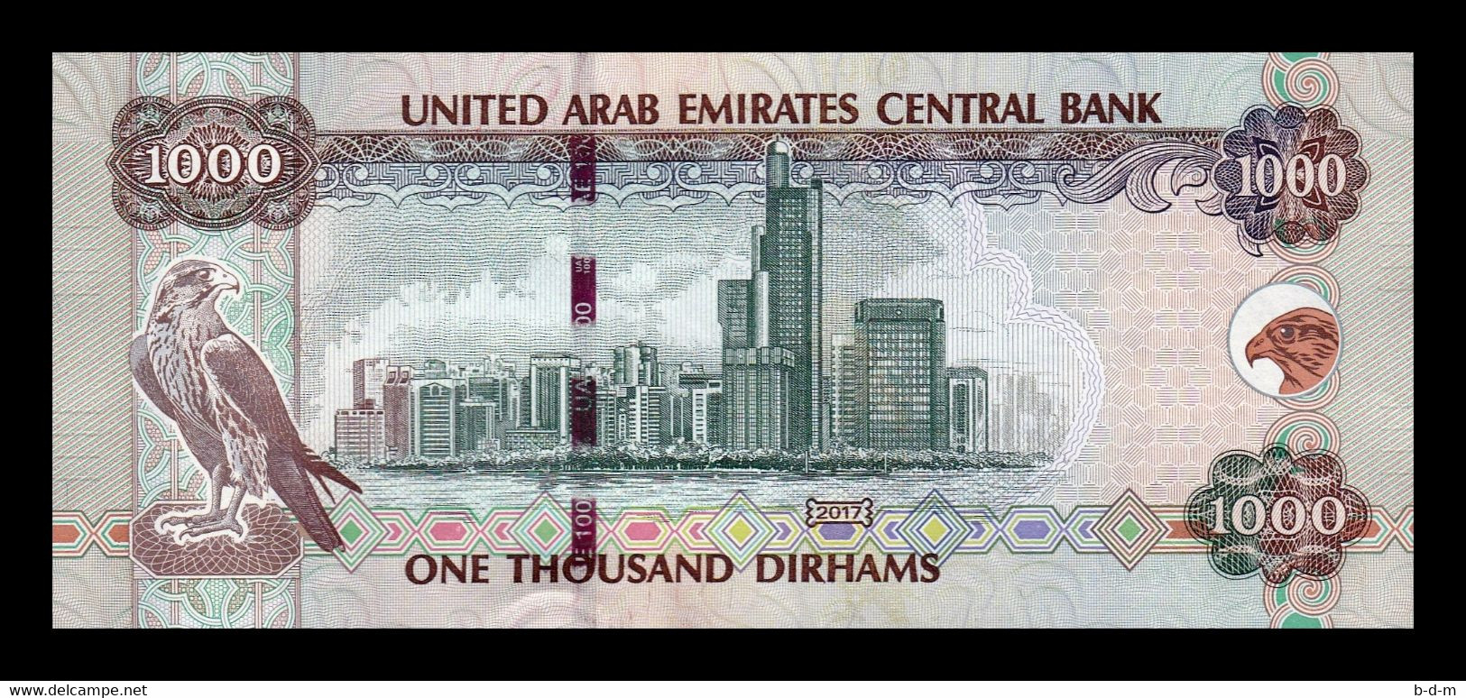 Emiratos Arabes Unidos United Arab 1000 Dirhams 2017 Pick 33e SC UNC - United Arab Emirates