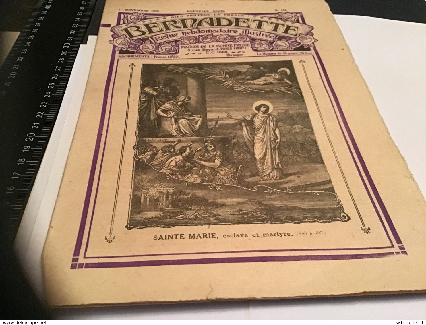 Bernadette Revue Hebdomadaire Illustrée Rare 1926 Numéro 140 Sainte-Marie Le Grenadier La Ramée - Bernadette