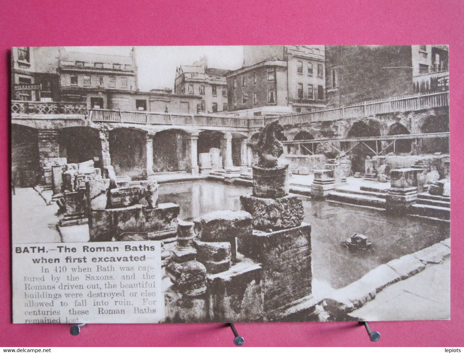 Visuel Très Peu Courant - Angleterre - Bath - The Roman Baths When First Excavated - Excellent état - R/verso - Bath