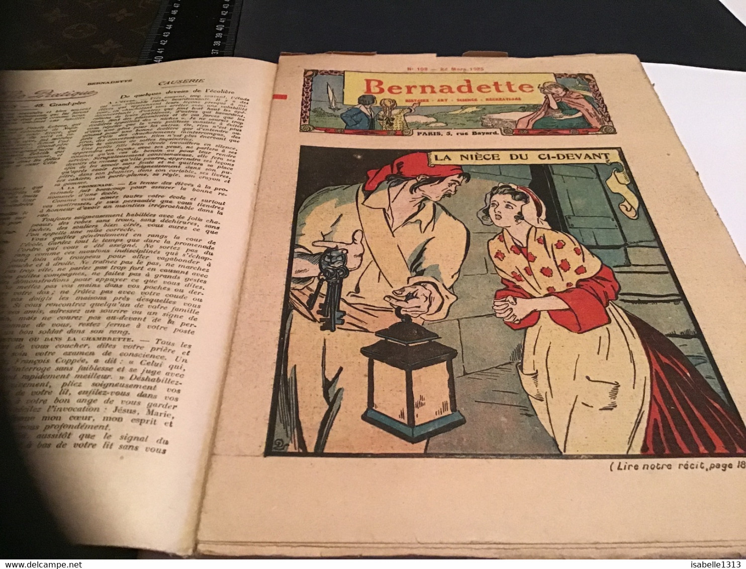 Bernadette Revue Hebdomadaire Illustrée Rare 1926 Numéro 108 Le Printemps La Nièce Si Devant - Bernadette