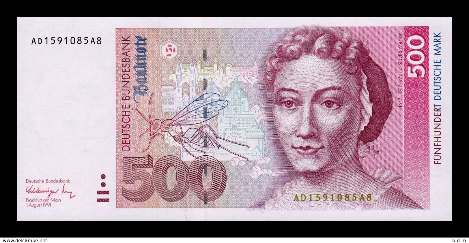 Alemania Germany Fed. Rep. 500 Deutsche Mark 1991 Pick 43a SC UNC - 500 Deutsche Mark