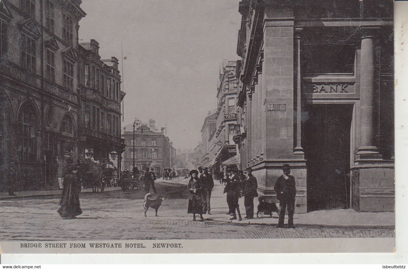 NEWPORT - Bridge Street From Westagte Hotel    PRIX FIXE - Monmouthshire