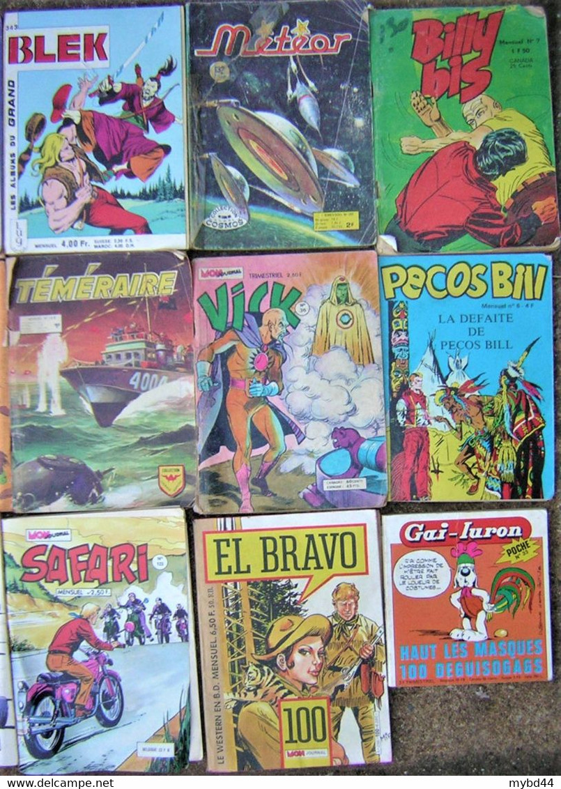 Lots de plusieurs BD - gros lot de 15 bd bande dessinée petit format bon  état petit prix collection ancien