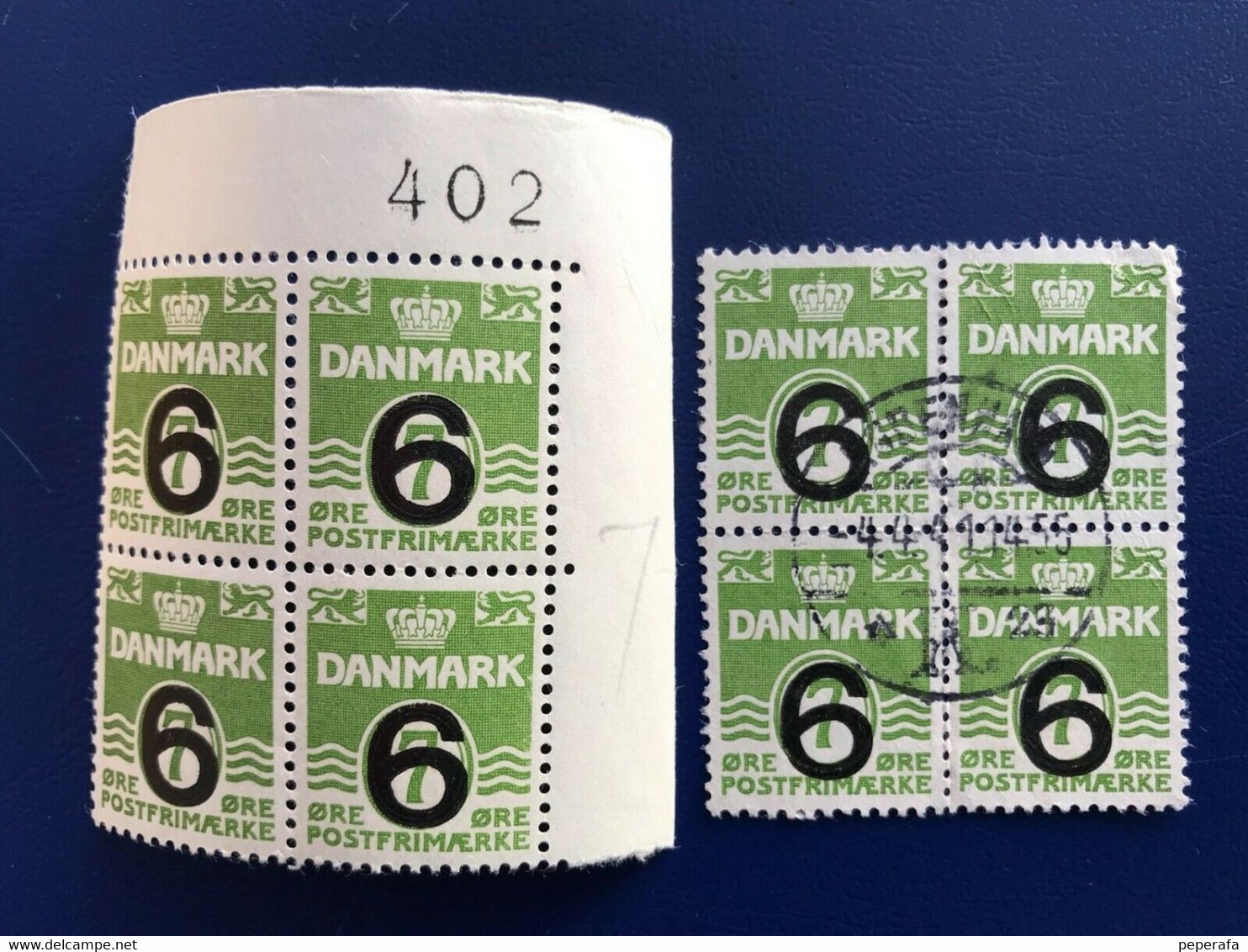 Denmark 1940, AFA 261, 4 BLOK, OVERPRINT, MINT And USED - Otros & Sin Clasificación