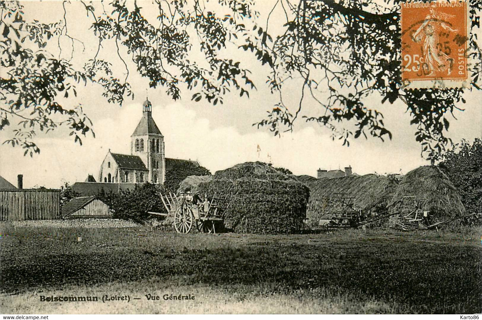 Artenay * Vue Générale * Foins Fenaison * Scène Agricole Agriculture - Artenay