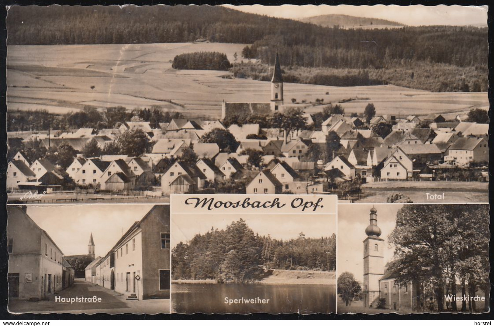 D-92709 Moosbach - Oberpfalz - Alte Ansichten 50er Jahre - Hauptstraße - Neustadt Waldnaab