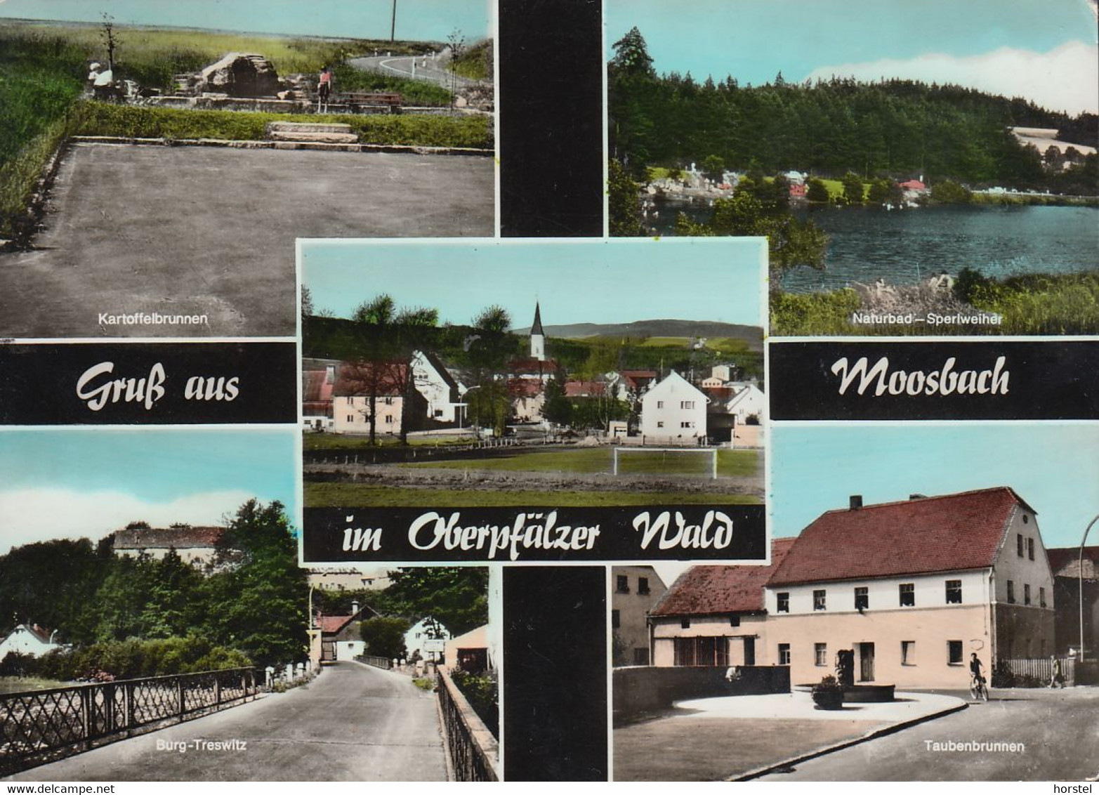 D-92709 Moosbach - Oberpfälzer Wald - Alte Ansichten - Naturbad - Taubenbrunnen - Stamp - Neustadt Waldnaab