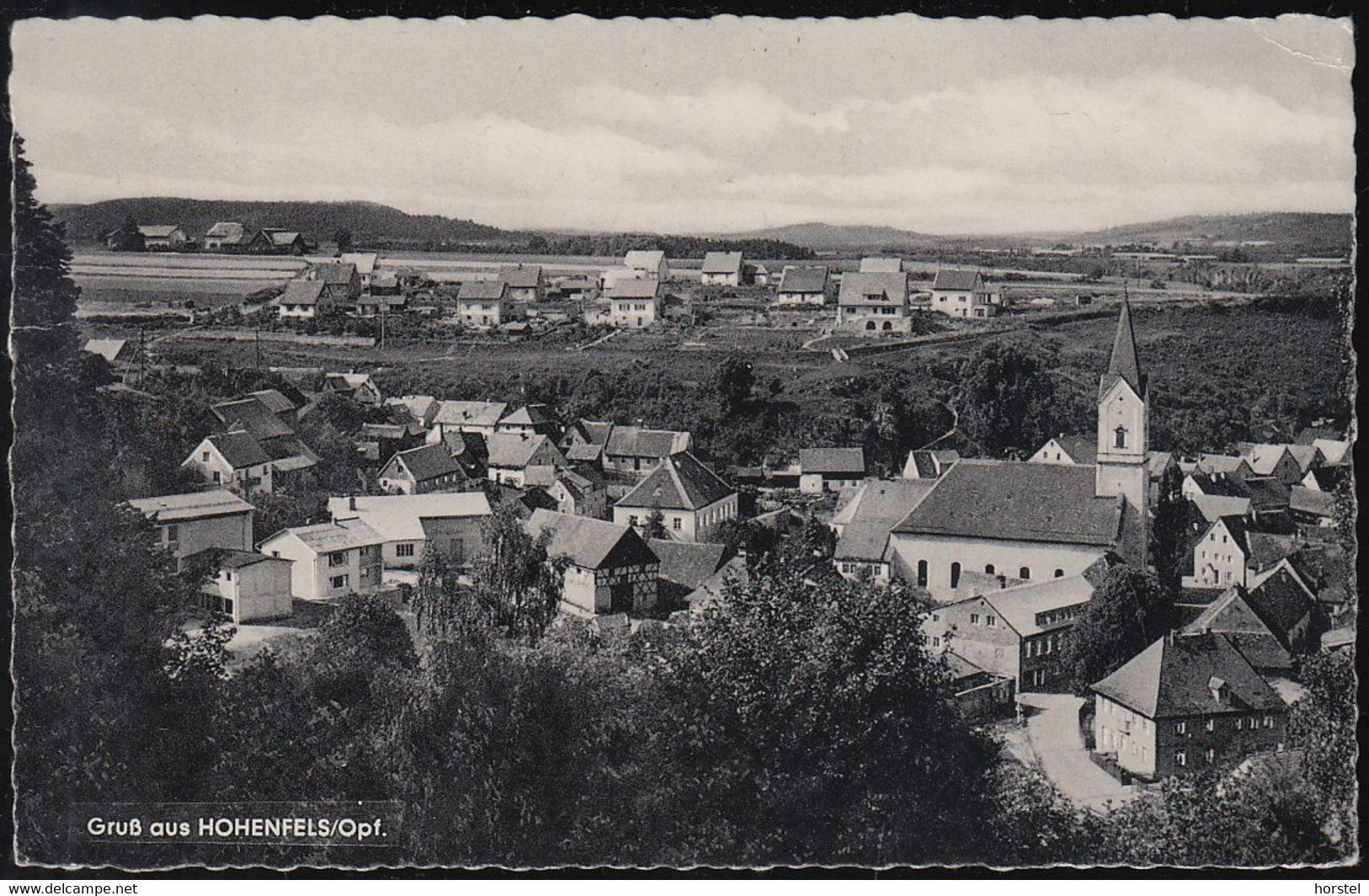 D-92366 Hohenfels - Oberpfalz - Alte Ortsansicht - Stadtmitte Mit Kirche - Stamp - Neumarkt I. D. Oberpfalz