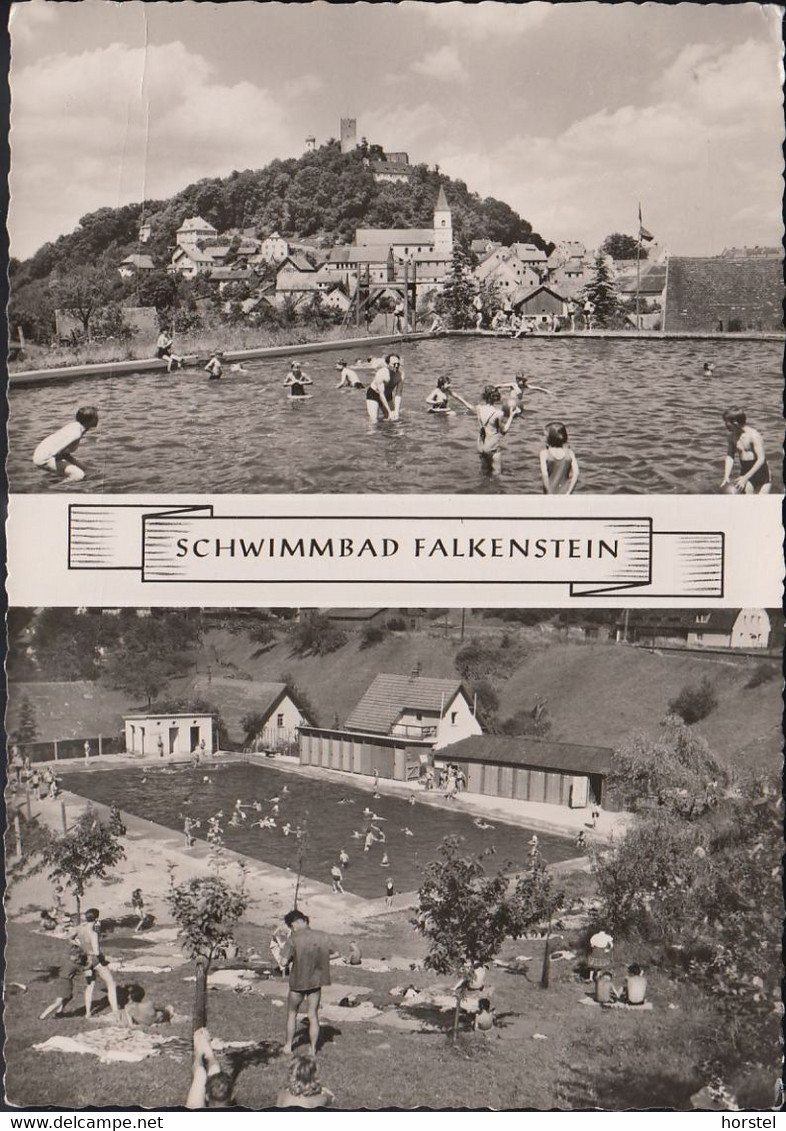 D-93167 Falkenstein (Oberpfalz). - Freibad - Schwimmbad Mit Burg - Cham