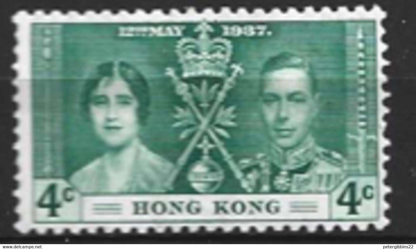 Hong Kong  China  1937  SG 137  Coronation   Mounted Mint - Ungebraucht