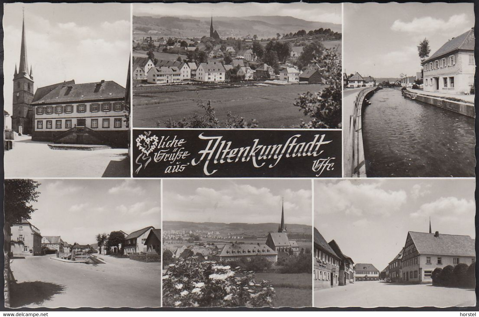D-96264 Altenkunstadt - Alte Ansichten (OFr) - 60er Jahre Orts- Und Straßenansicht - Stamp - Lichtenfels
