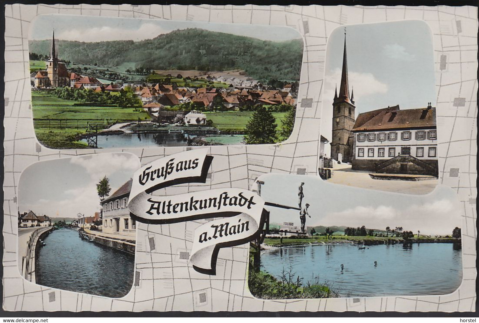 D-96264 Altenkunstadt - OFr. - Alte Ansichten (60er Jahre) - Freibad - Stamp - Lichtenfels