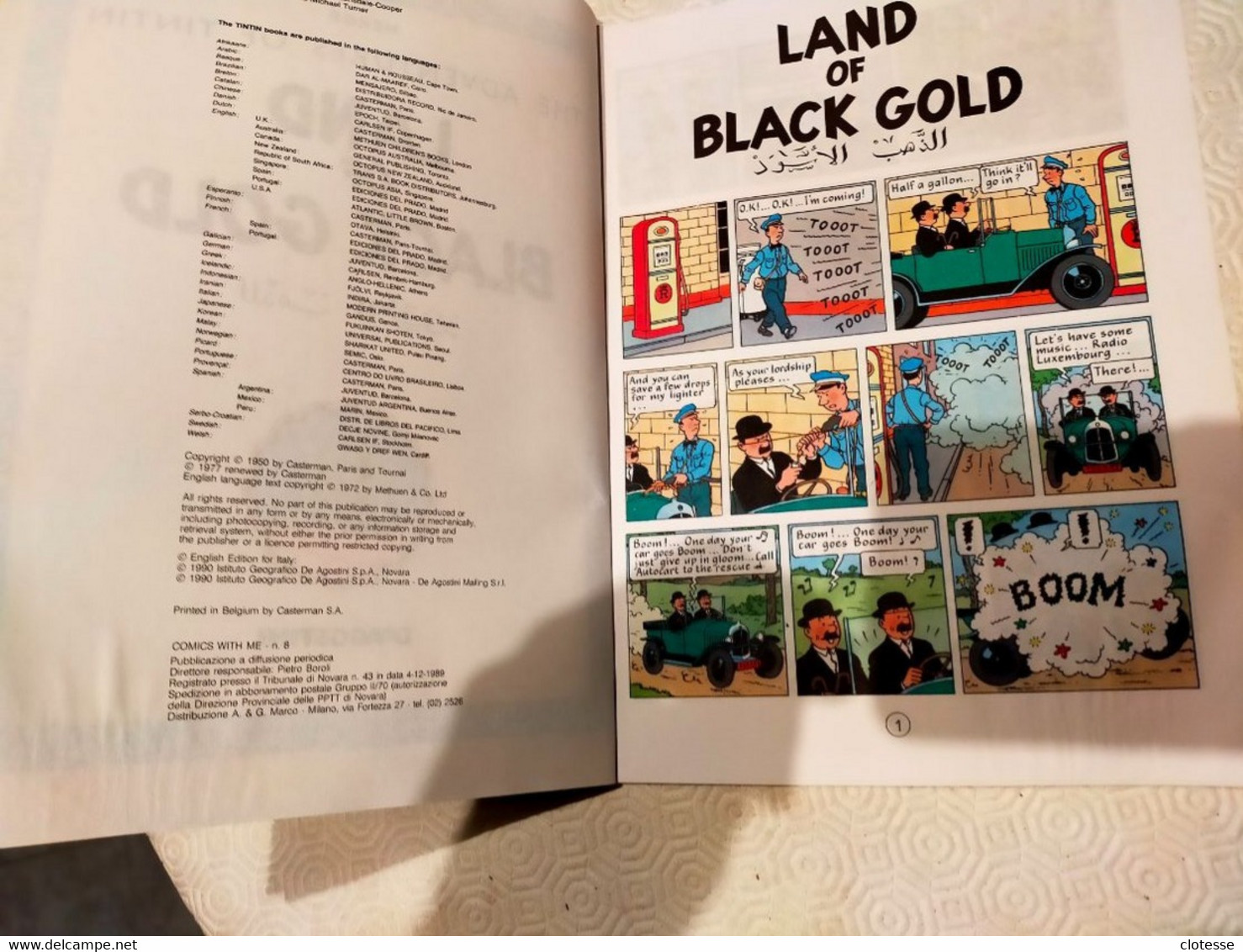 Tin Tin Land Of Black Gold - Newspaper Comics