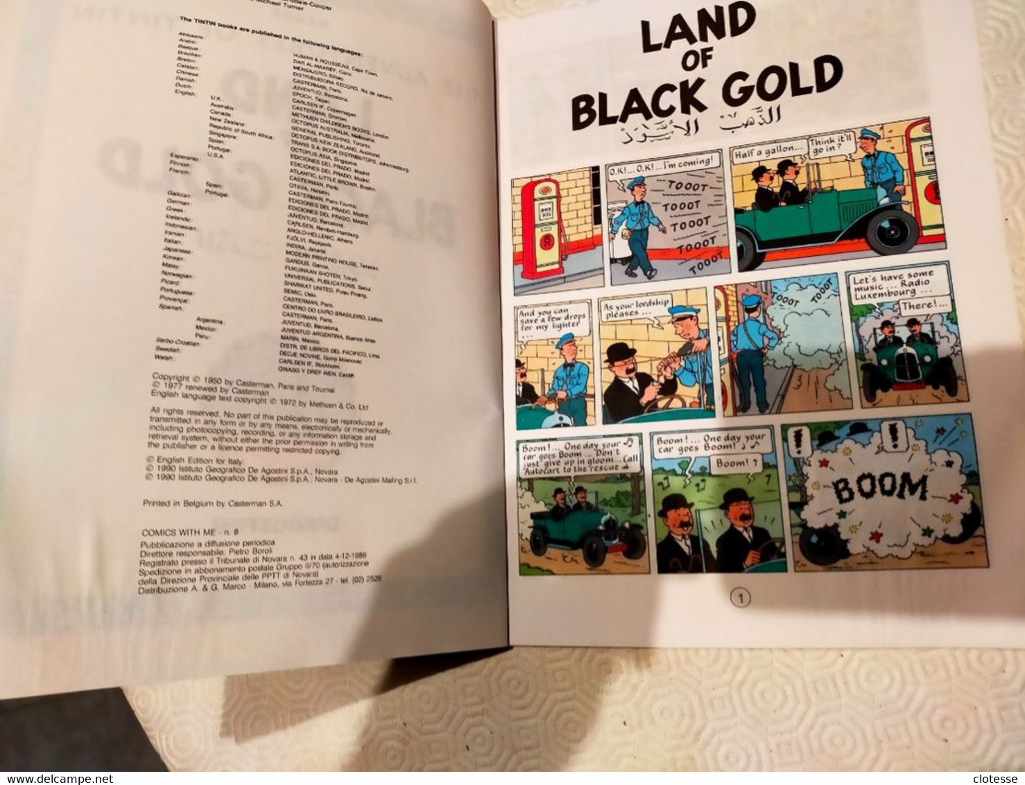 Tin Tin Land Of Black Gold - BD Journaux