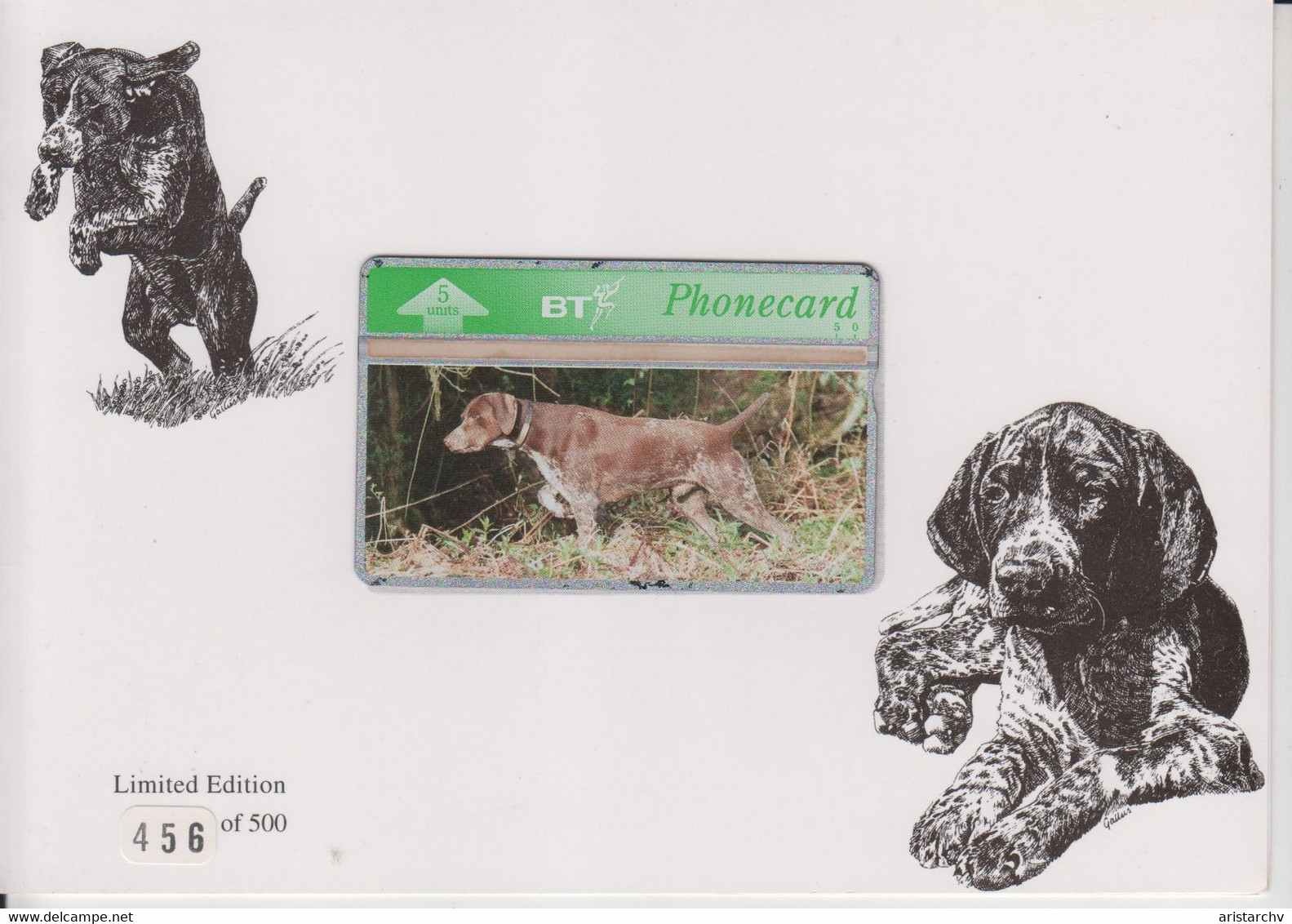 UNITED KINGDOM 1993 GERMAN SHORTHAIRED POINTER MINT IN FOLDER - BT Collector Packs