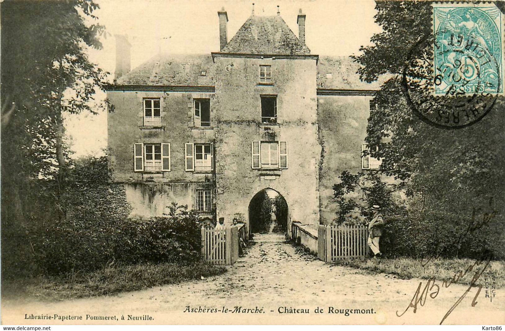 Aschères Le Marché * 1906 * Château De Rougemont - Artenay