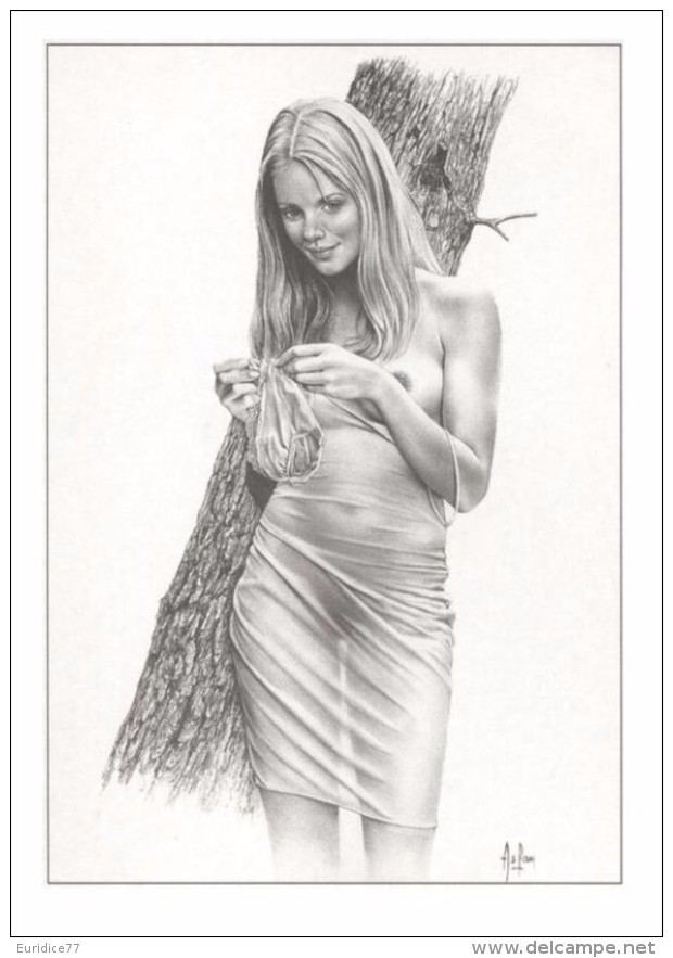 Aslan  Erotic Risque Postcard - Sexy Nude Nº 34 Claude, Limited Edition - Size: 15x10 Cm. Aprox. - Aslan