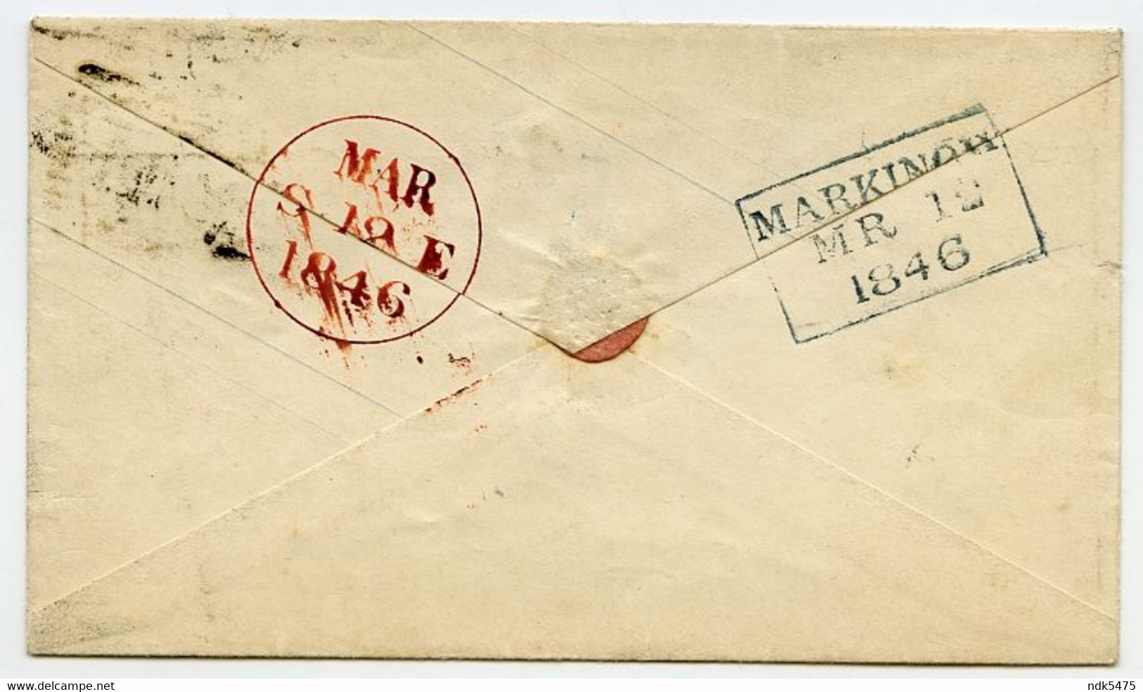 QV : PRE-PAID : MARKINCH - POST OFFICE NUMBER 241, DATED 1846 / RECTANGULAR AND CIRCULAR DATE STAMPS - Briefe U. Dokumente