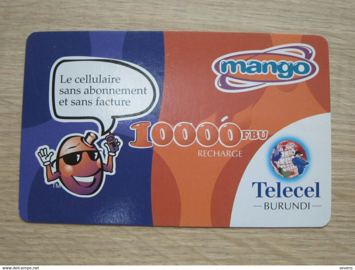 Telecel Burundi Recharge Card,used - Burundi