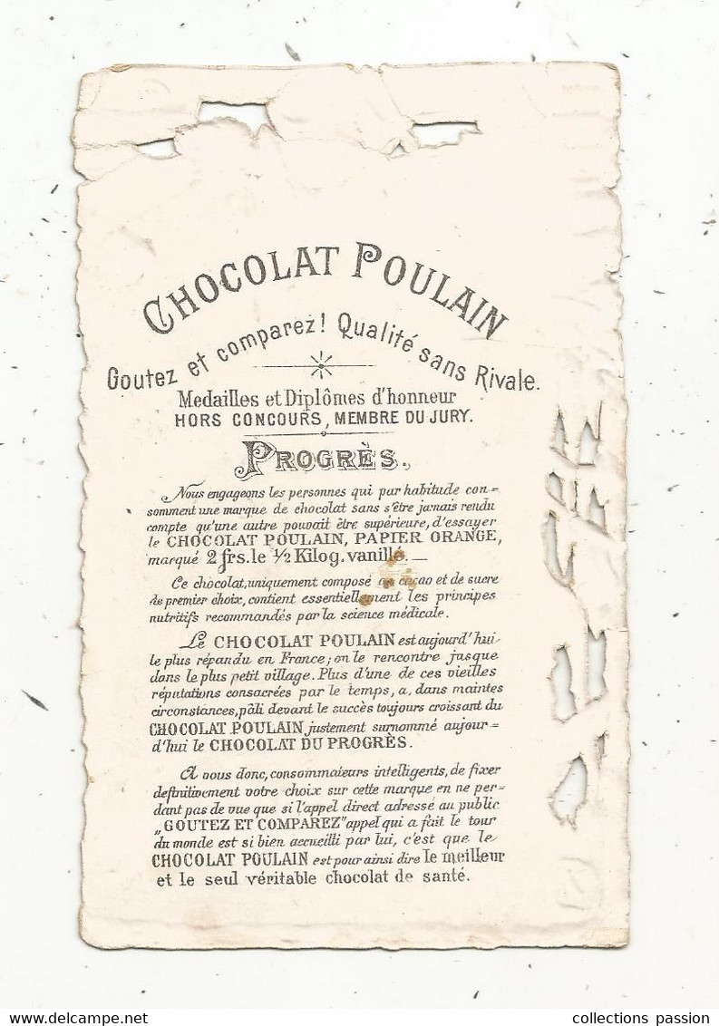 JC, Chromo, Découpi, CHOCOLAT POULAIN ,goutez Et Comparez !! Qualité Sans Rivale , 2 Scans - Poulain