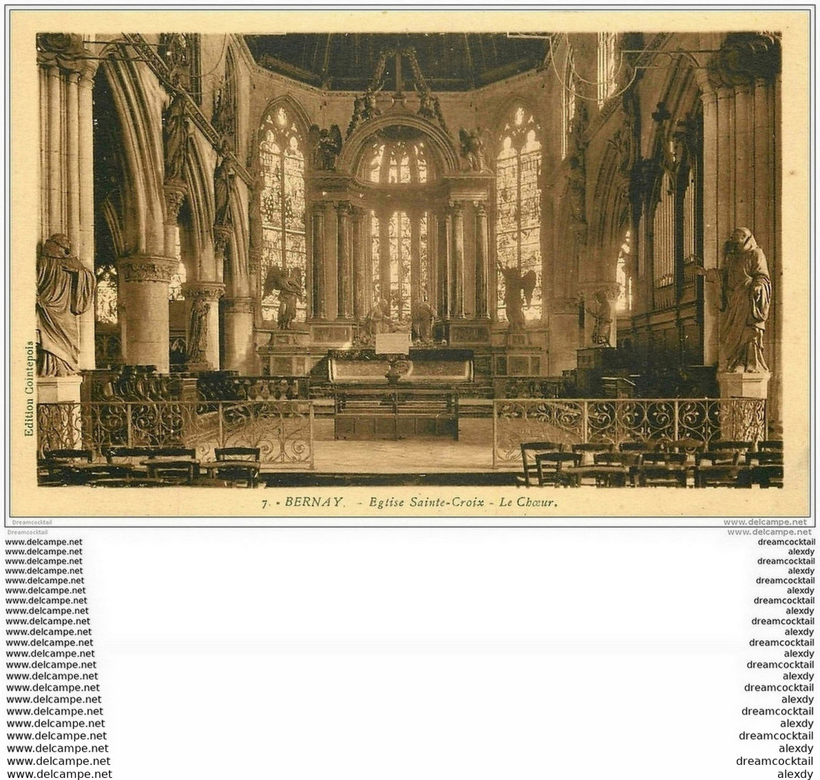 27 BERNAY. Eglise Sainte-Croix Choeur 7 - Bernay