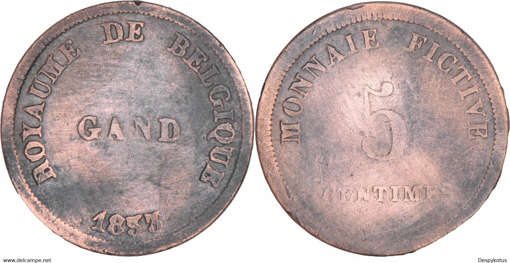 Belgique - Monnaie Pénitentiaire - 1833 - 5 Centimes - Monnaie Fictive - 01-151 - Notgeld