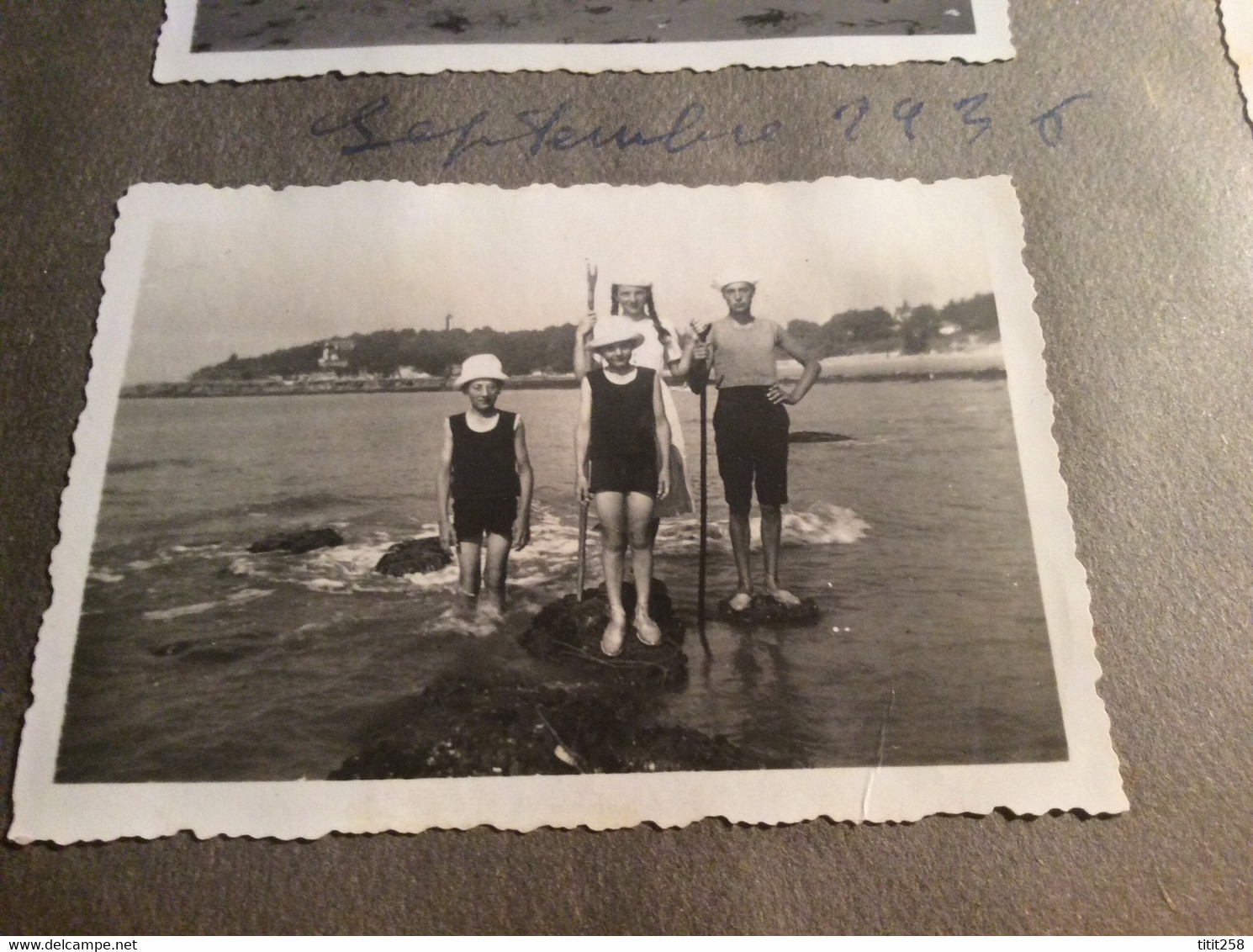 Planche  N°5 Pique Nique Pêche Aux Crevettes 1936 Soulac Sur Mer 33 Gironde . Saint Palais Sur Mer 17 Charente Maritime - Luoghi