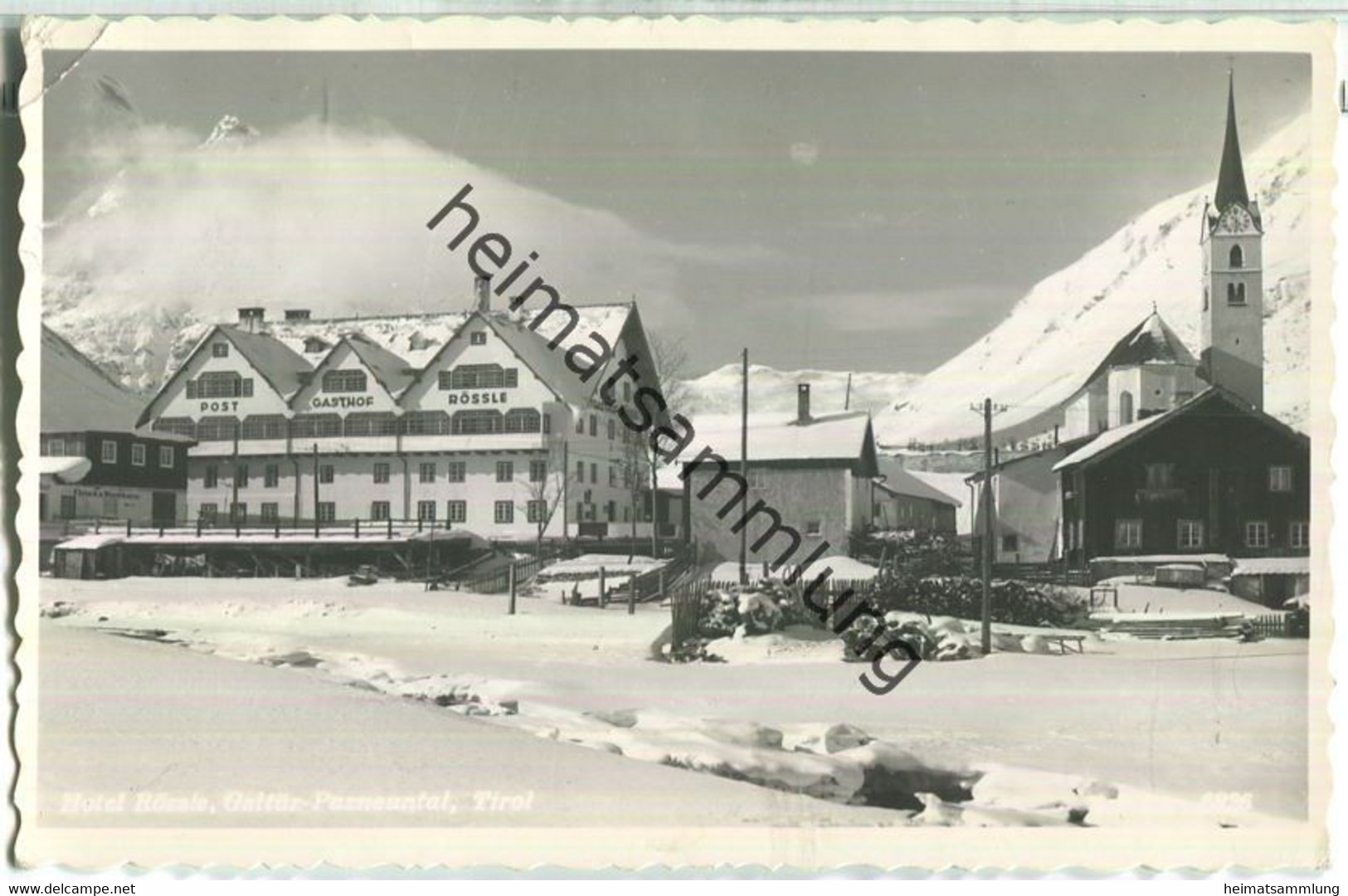 Galtür - Hotel Rössle - Foto-Ansichtskarte - Verlag R. Mathis Landeck - Galtür