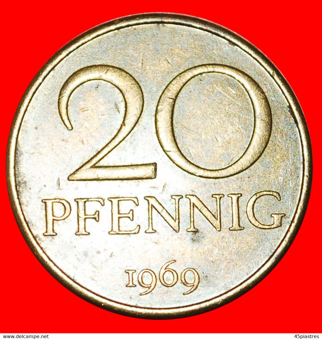 * HAMMER AND COMPASS (1958-1990): GERMANY  20 PFENNIGS 1969! DISCOVERY COIN! LOW START  NO RESERVE! - 20 Pfennig
