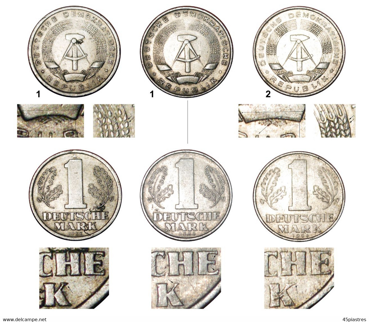 * DEUTSCHE MARK (1956-1963)★ GERMANY ★ 1 MARK 1963A! DISCOVERY COIN! LOW START ★ NO RESERVE! - 1 Mark