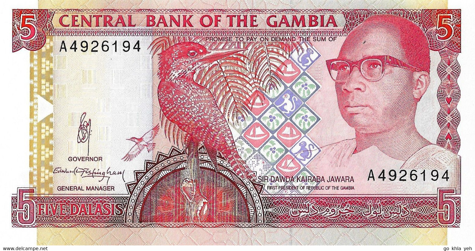 GAMBIE 1991 5 Dalasi -  P.12a  Neuf - UNC - Gambia