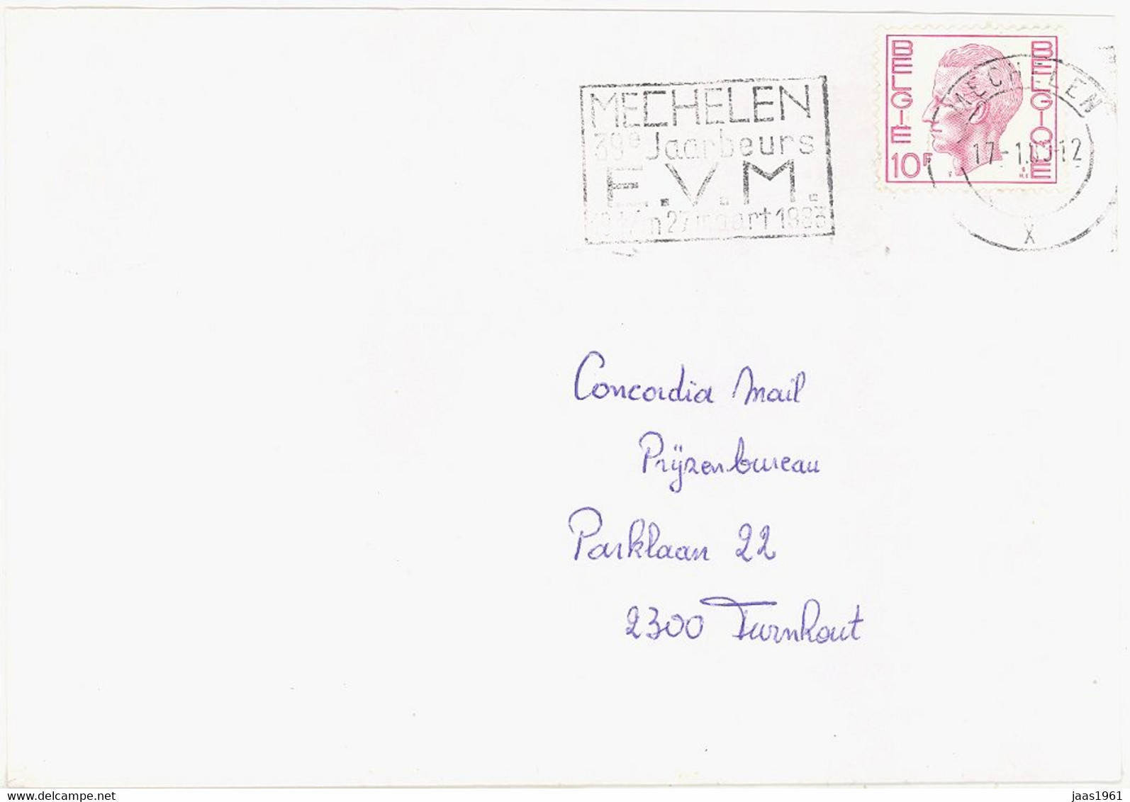 BELGIUM. POSTMARK. MECHELEN - Autres & Non Classés