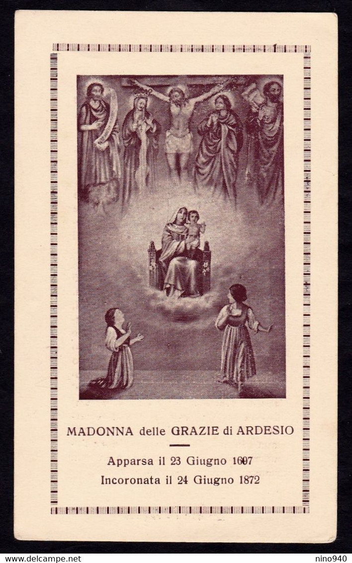 Santino/holycard: MADONNA DELLE GRAZIE - Ardesio  - E - PR - Mm. 70 X 115 - Religion &  Esoterik