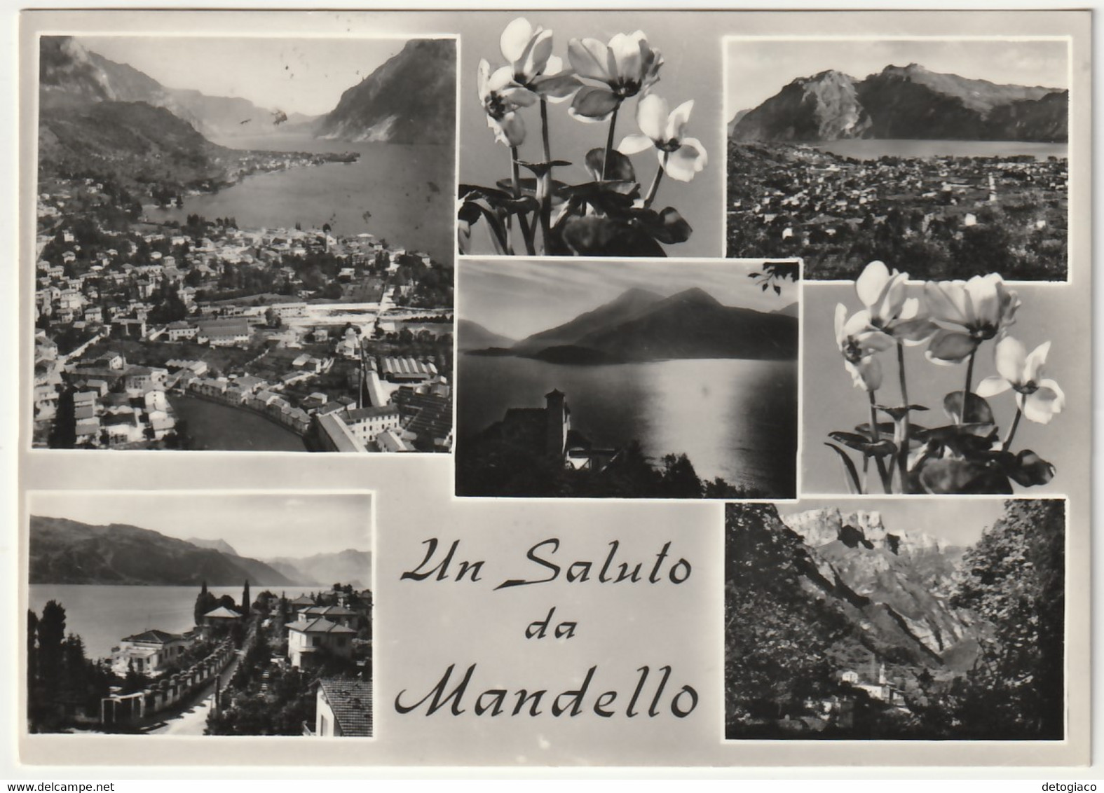 MANDELLO DEL LARIO - LECCO - UN SALUTO DA... - VEDUTINE - VIAGG. -77248- - Lecco