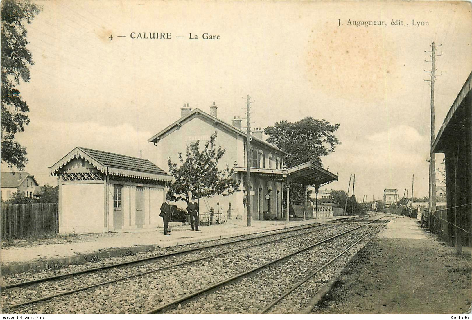 Caluire * Vue Sur La Gare Du Village * Ligne Chemin De Fer - Caluire Et Cuire