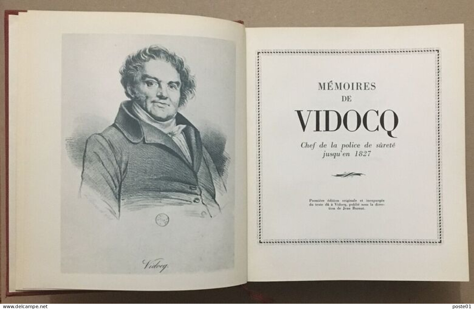 Mémoires De Vidocq : Chef De La Police De Sureté Jusqu' En 1827 (édition De La Reproduction Fidèle De 1859)) - Roman Noir