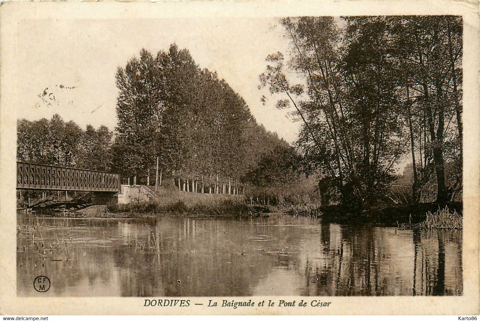 Dordives * La Baignade Et Le Pont De César * Ligne Chemin De Fer Du Loiret ? - Dordives